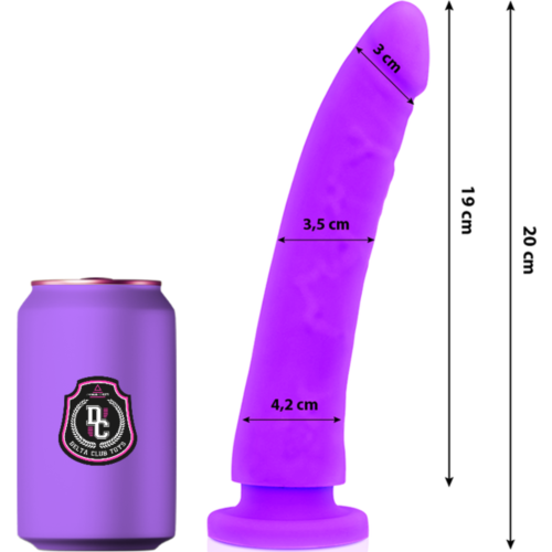 Dildo DELTACLUB 20 cm z silikonu medycznego