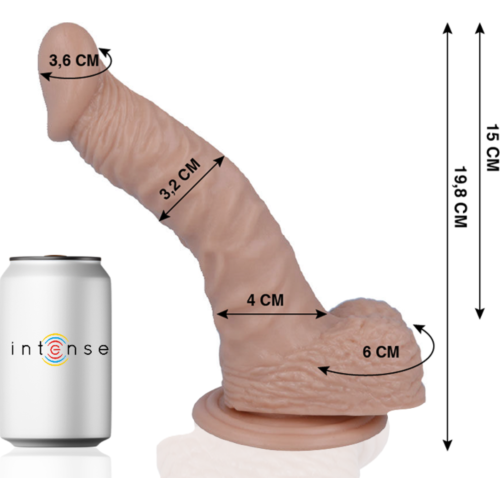 Dildo MR. INTENSE 19.8 cm z realistycznym wykończeniem