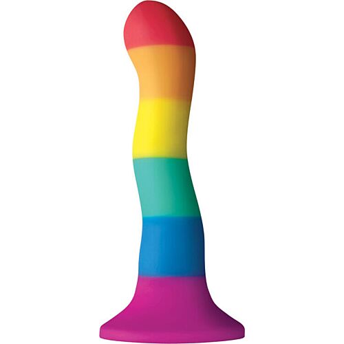 Dildo PRIDE Colors Wave 17 cm z przyssawką