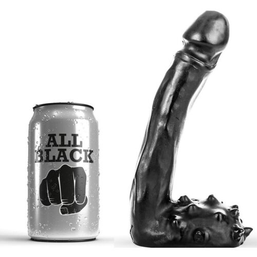 Dildo punkt G All Black 19 cm realistyczne