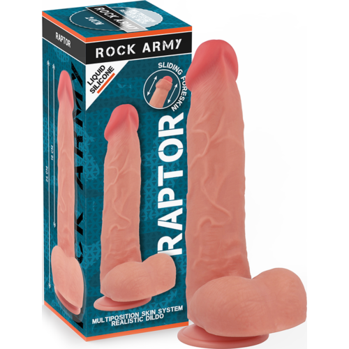 Dildo Rock Army Raptor 24 cm z podwójną gęstością