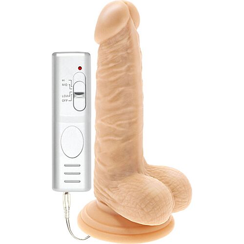 Dildo wibracyjne S Pleasures Don Jon 15,5 cm z przyssawką