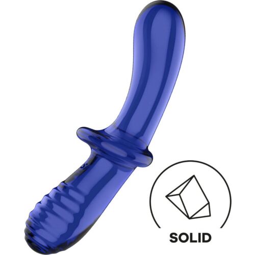 Dildo Satisfyer Crystal Double - podwójna tekstura i luksus