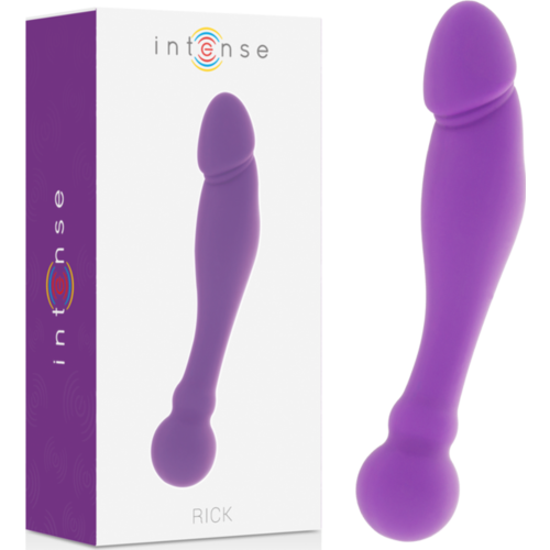 Dildo INTENSE FUN SILICONE RICK DUAL - podwójna stymulacja