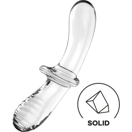 Dildo Satisfyer Double Crystal z podwójną fakturą