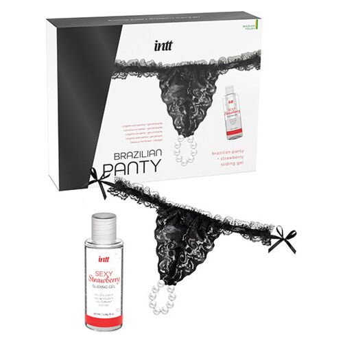 Kits Lubricantes INTT RELEASES Panty Brasileira z perłami