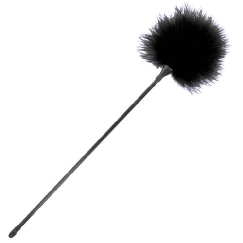 Zabawka erotyczna DARKNESS Black Stimulujący Pióro 42 cm