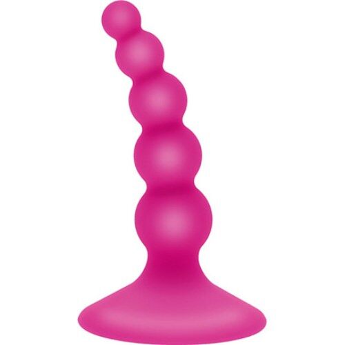 Stymulator anal S Pleasures Sassy Pink z 5 kulkami