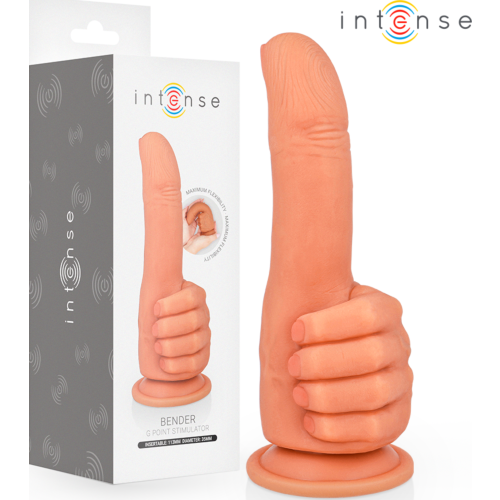 Dildo INTENSE BENDER 11,3 cm z elastyczną ręką