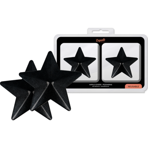 Cubre pezones Coquette Accessories - estrellas negras