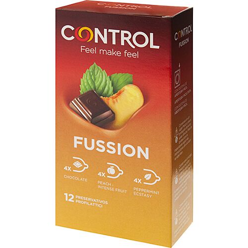 Prezerwatywy CONTROL Fussion – 12 sztuk z aromatami