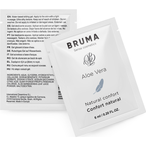 Żel nawilżający BRUMA z aloesem 6 ML