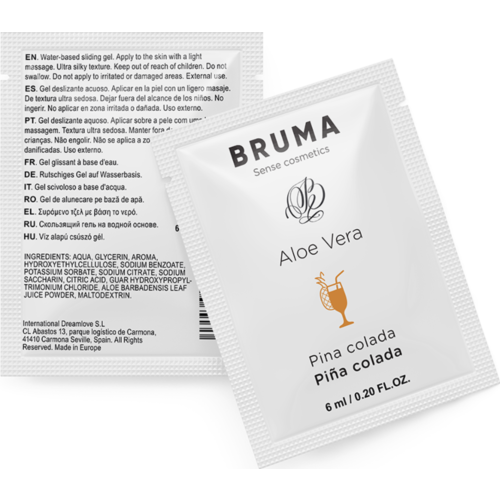 Żel nawilżający BRUMA 6 ML z aloe vera i smakiem Pina Colada