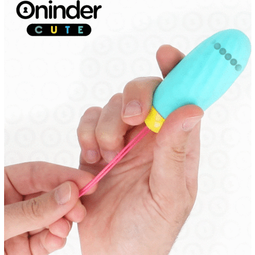 Wibrator ONINDER CUTE - Jajko wibracyjne z falami i perłami