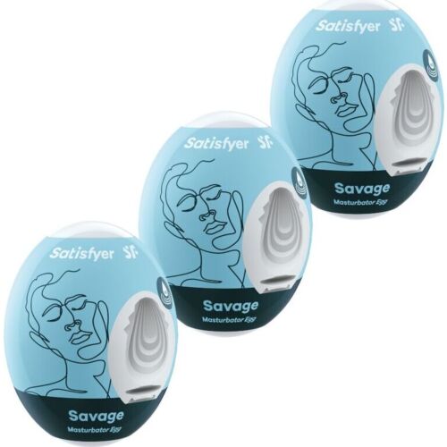 Jajeczka masturbacyjne SATISFYER EGGS Savage — pack 3