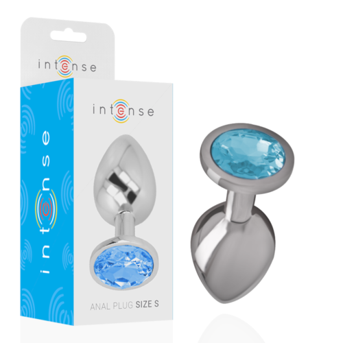 Plug analny INTENSE z diamentem szafirowym rozmiar S