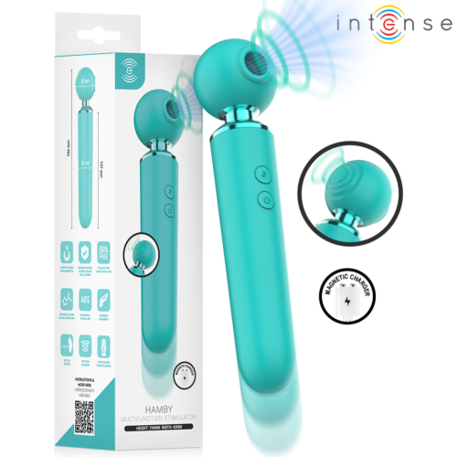 Wibrator INTENSE HIGH TECH HAMBY - Stymulator z funkcją ssania