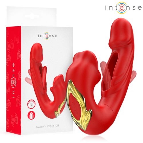 Wibrator INTENSE NATHY z funkcją ssania
