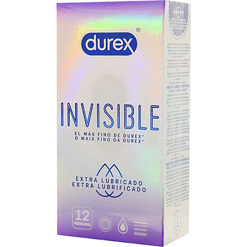 Prezerwatywy Durex Invisible Extra Lubrikowane 12 sztuk