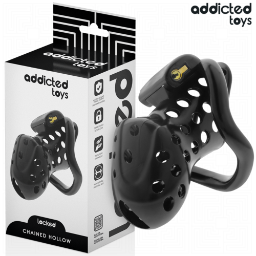 Jaula dla penisa ADDICTED TOYS LOCKED 10,5 cm z różnymi pierścieniami