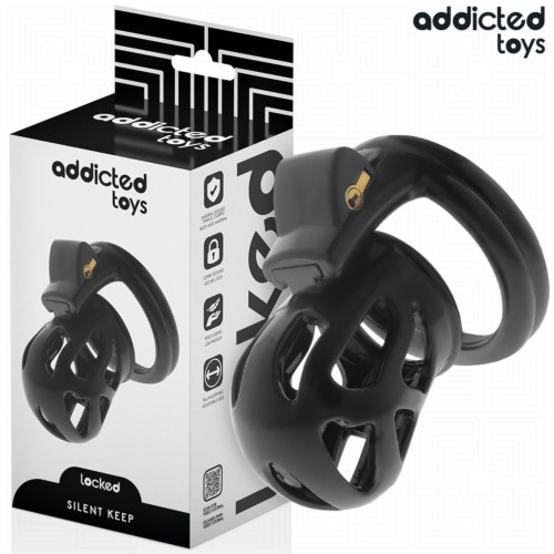 Jaula dla penisa ADDICTED TOYS LOCKED 7,5 cm z akcesoriami