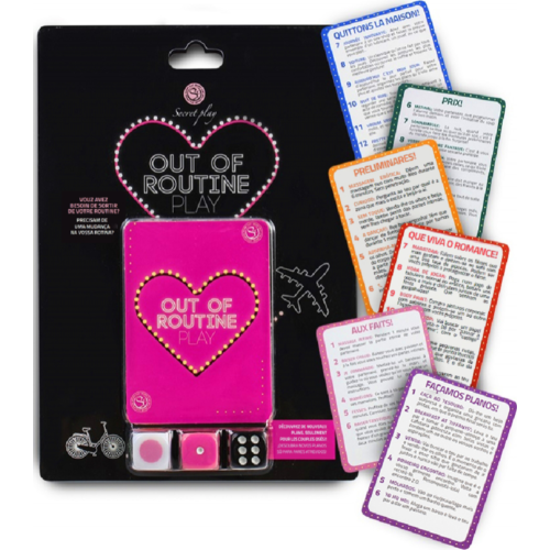 Gra planszowa SECRETPLAY Out of Routine Play z 72 wyzwaniami