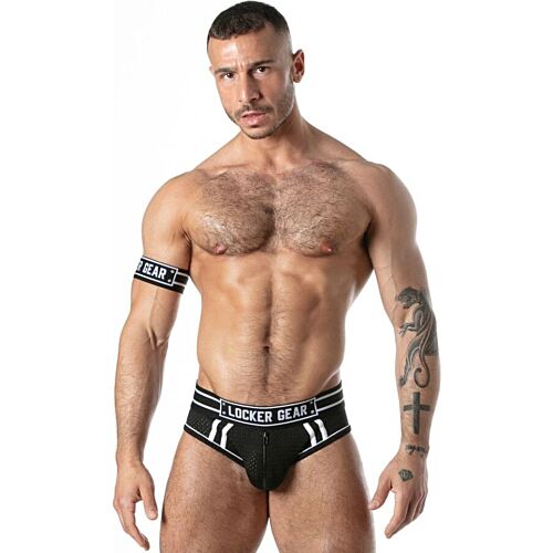 Majtki LOCKER GEAR SPORT MESH JOCK BRIEF BLACK XL