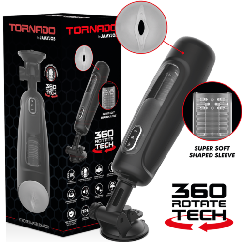 Masturbator JAMYJOB Tornado z technologią 360 Rotate