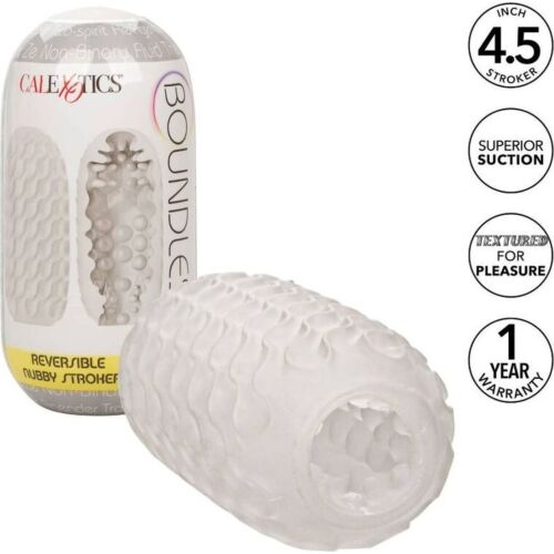 Dwustronny stroker CALEXOTICS Nubby — kompaktowy masturbator