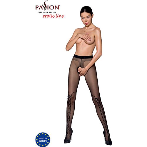 Medias Passion Woman Garter & Stock 009 z otwartym krojem
