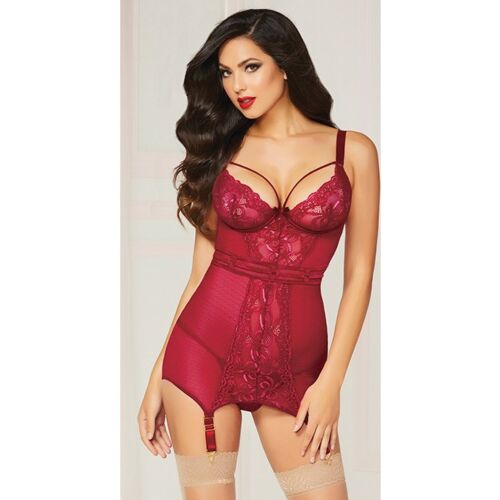 Koszula nocna 2PC CHEMISE SET z regulowanymi ramiączkami