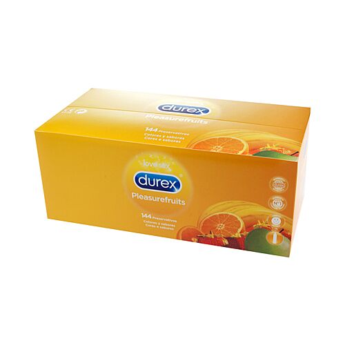 Prezerwatywy Durex Pleasure Fruits 144 szt | Smaki owocowe