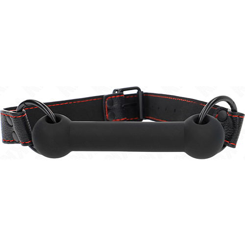 Mordaza KINK z regulowaną taśmą skórzaną 41-57 cm