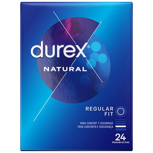 Prezerwatywy Durex Natural z formą easy on - 24 sztuki