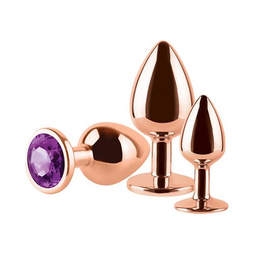 Plug analny S Pleasures Metal NOAH — zestaw 3 rozmiarów