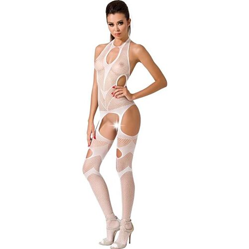 Bodystocking Passion Woman BS053 z rozcięciem w kroku