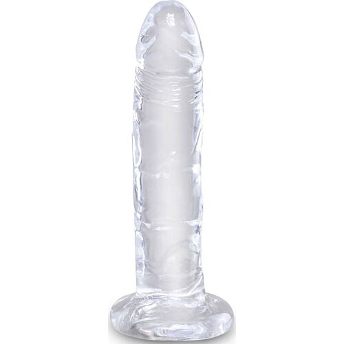 Dildo KING COCK Clear realistyczne 15,5 cm