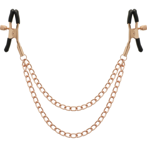 Pinzas do sutków BEGME BLACK EDITION z łańcuszkiem