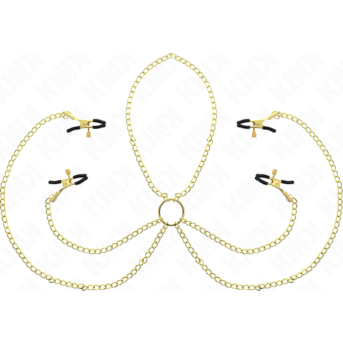 Pinzas na sutki KINK NIPPLE GRIP 4 regulowane zaciski