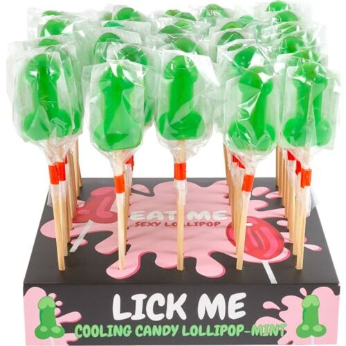 Lizak w kształcie penisa SECRETPLAY — mięta i chłód