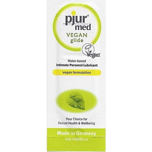 Lubrykant PJUR MED VEGAN GLIDE 2 ml | Wegańska formuła