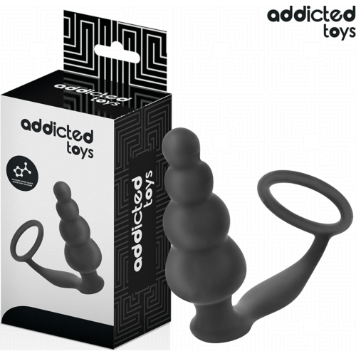 Plug anal Addicted Toys Model 5 z pierścieniem do stymulacji