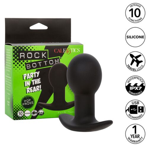 Plug anal CALEXOTICS Rock Bottom z 10 wibracjami