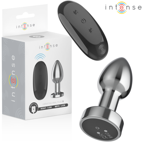 Plug anal INTENSE S z kontrolą zdalną i 10 wibracjami