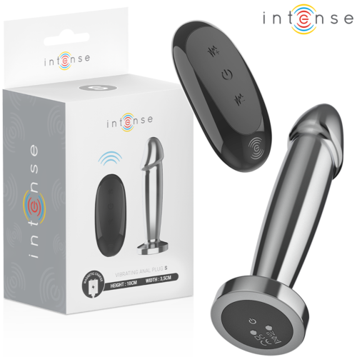 Plug anal INTENSE z 10 wibracjami i kontrolą zdalną