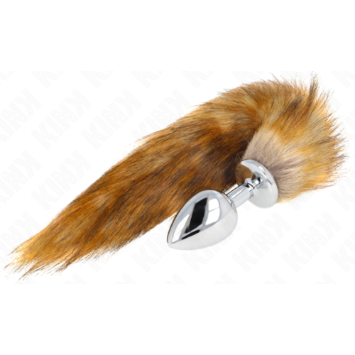 Plug anal KINK L 10x4 cm z syntetycznym ogonem