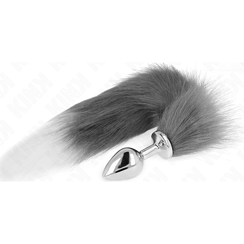 Plug anal KINK M 8 x 3.5 cm z realistycznym ogonem