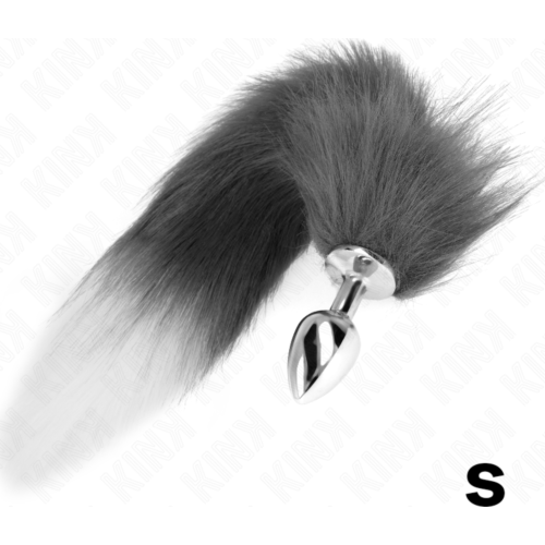 Plug anal KINK S z syntetycznym ogonem 7 x 3 cm