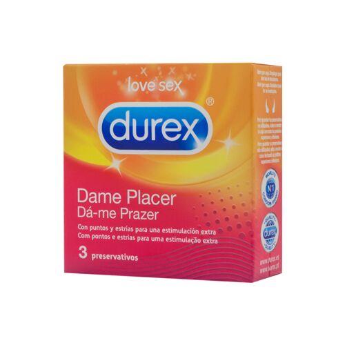 Prezerwatywy Durex Dame Placer z wypustkami