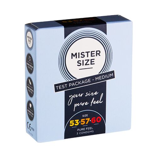 Prezerwatywy Mister Size 53, 57, 60 — 3 szt.